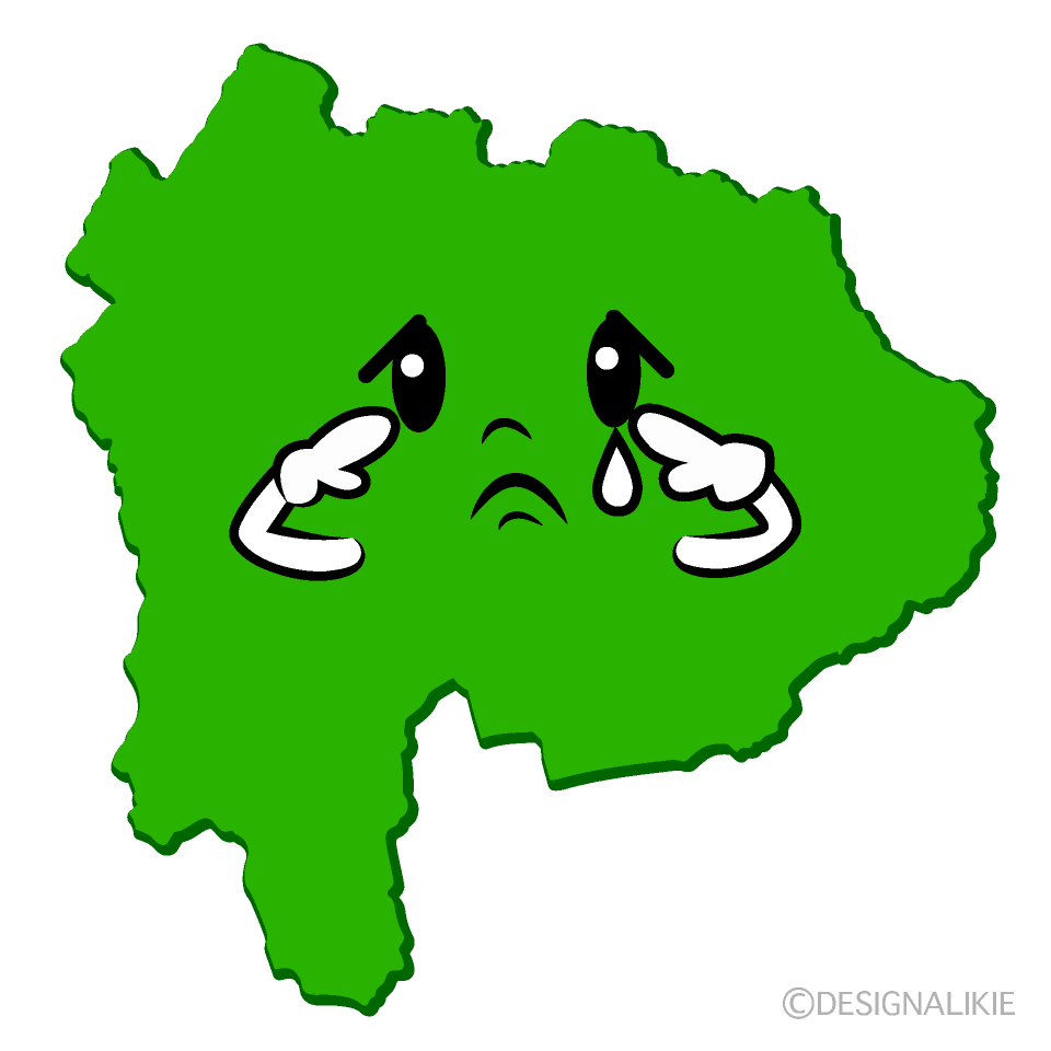 Cute Sad Yamanashi Prefecture Clipart