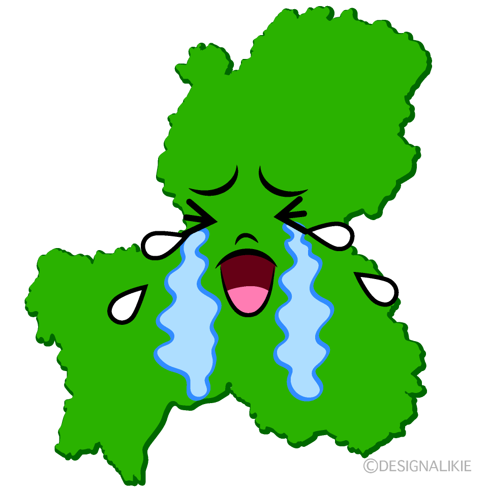 Cute Crying Gifu Prefecture Clipart