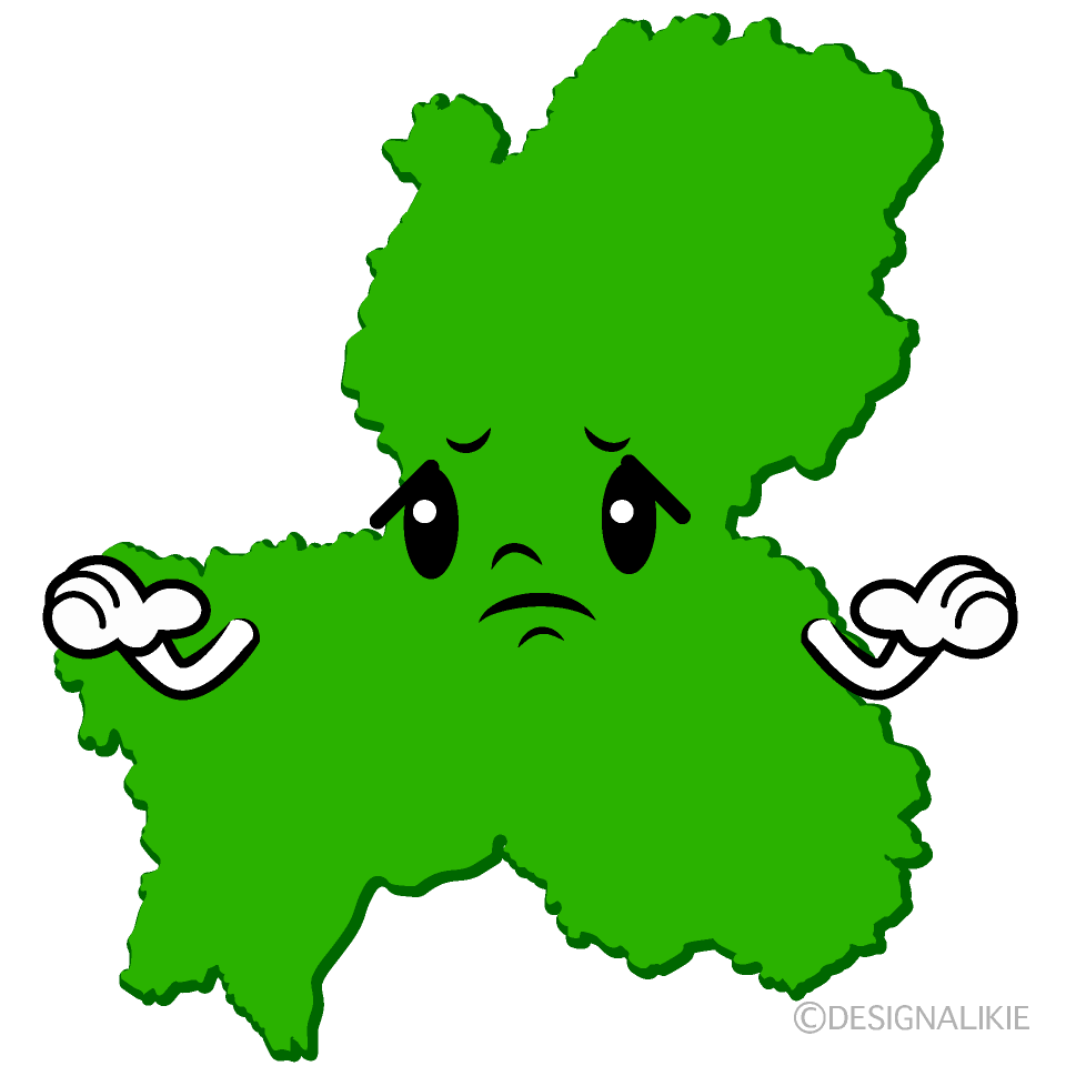 Cute Troubled Gifu Prefecture Clipart