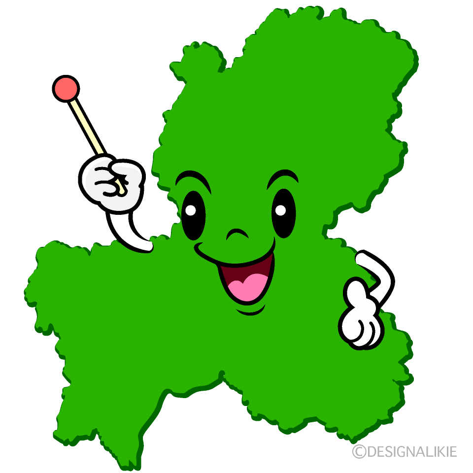かわいい話す岐阜県イラスト