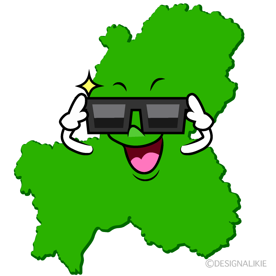 かわいいかっこいい岐阜県イラスト