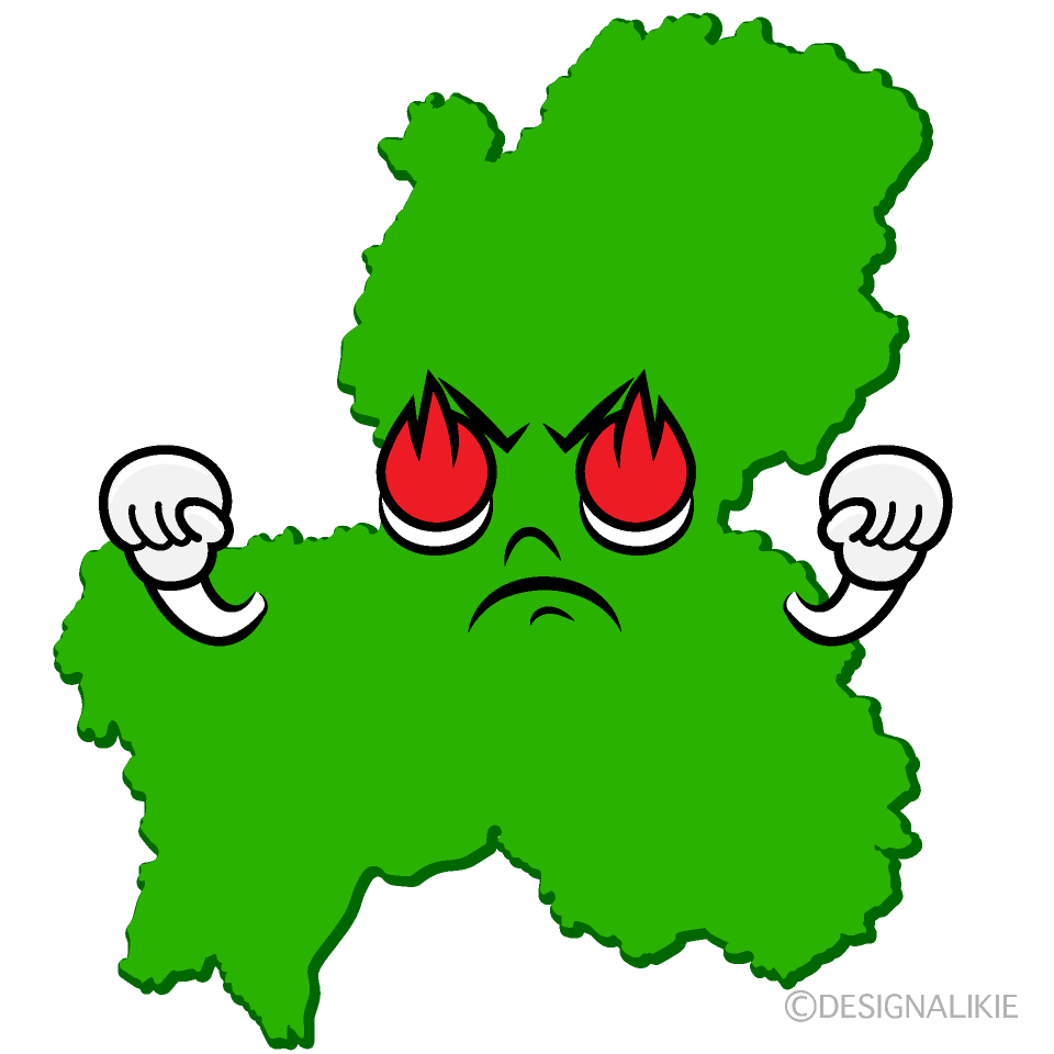 かわいい熱意の岐阜県イラスト