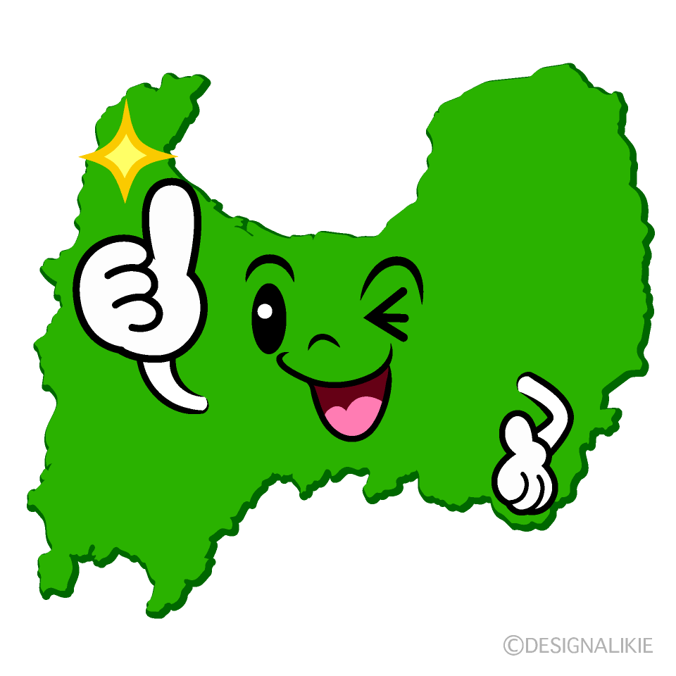 かわいいいいね！の富山県イラスト