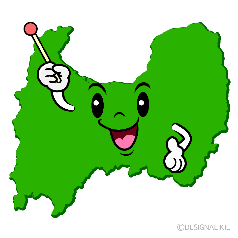 かわいい話す富山県イラスト