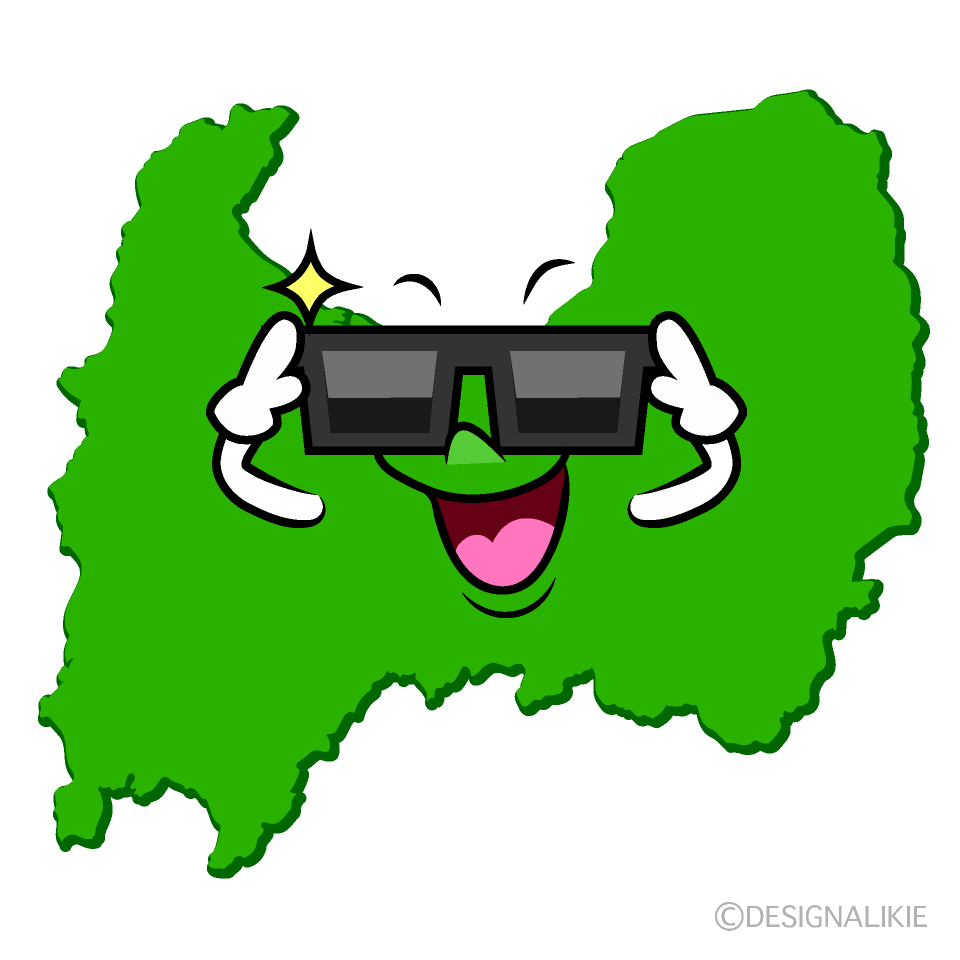かわいいかっこいい富山県イラスト