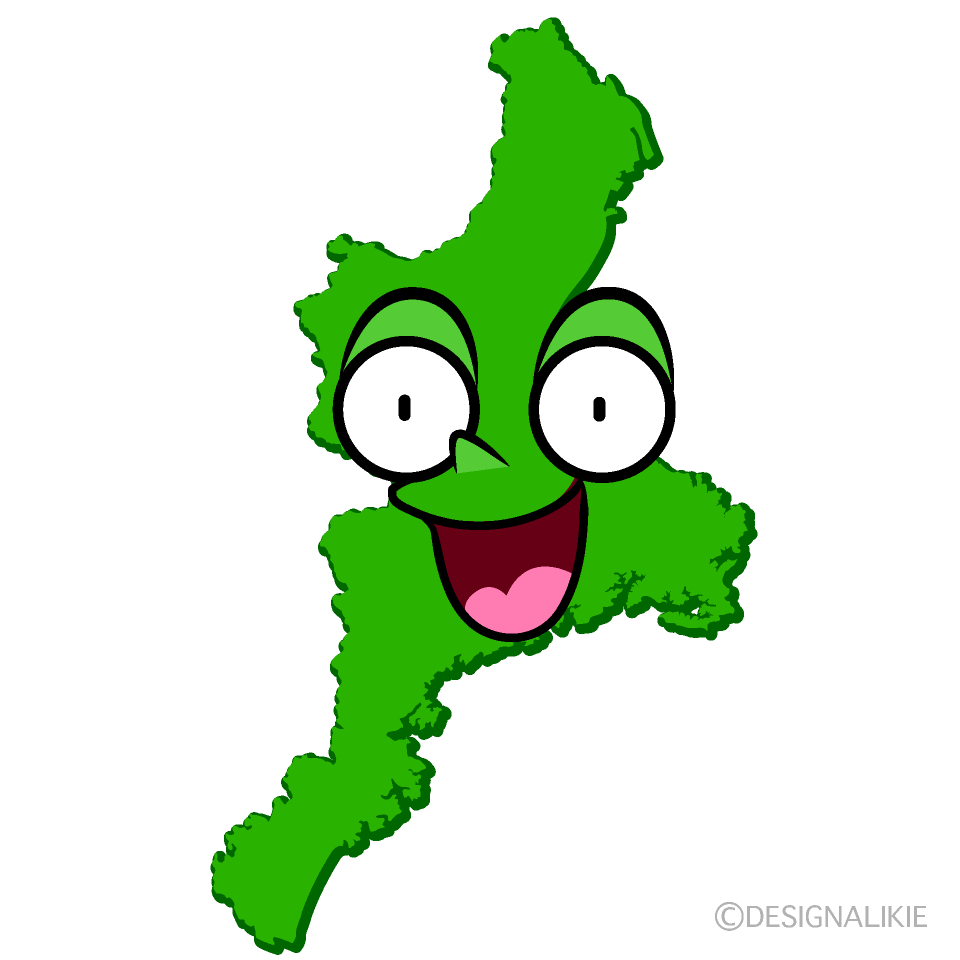 かわいい驚く三重県イラスト