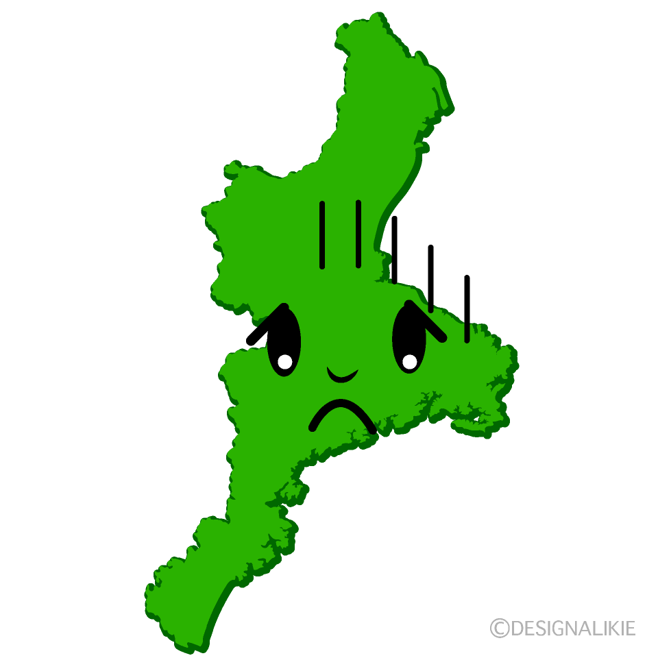 かわいい落ち込む三重県イラスト