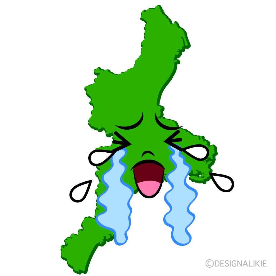 かわいい泣く三重県イラスト