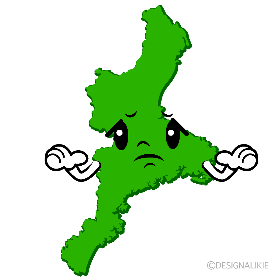 かわいい困る三重県イラスト