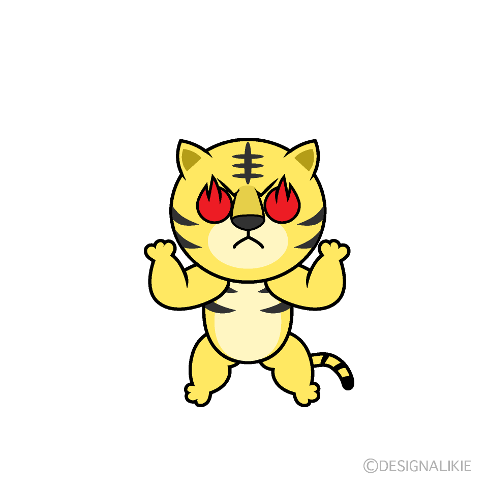 かわいい燃えるトライラスト