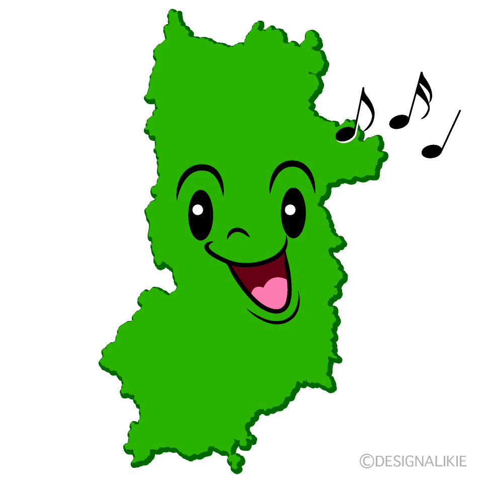 かわいい歌う奈良県イラスト