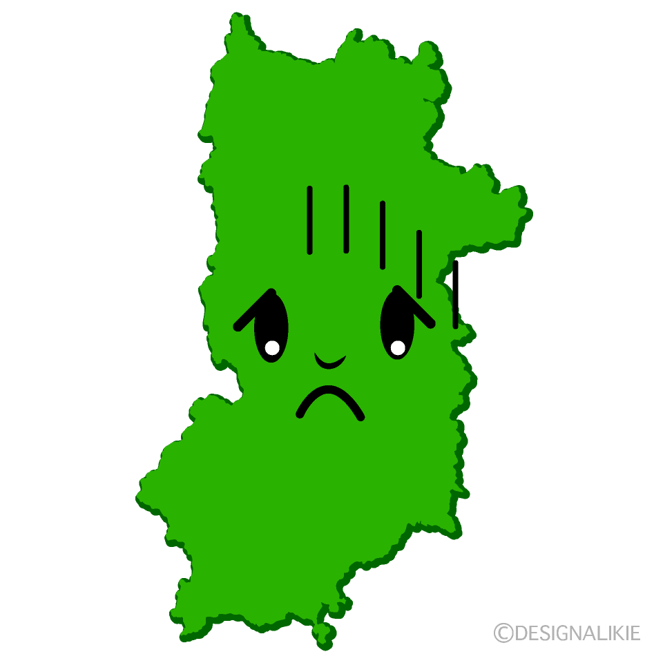 かわいい落ち込む奈良県イラスト