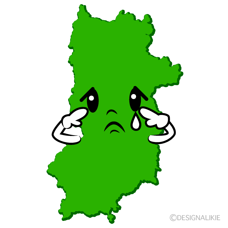かわいい悲しい奈良県イラスト