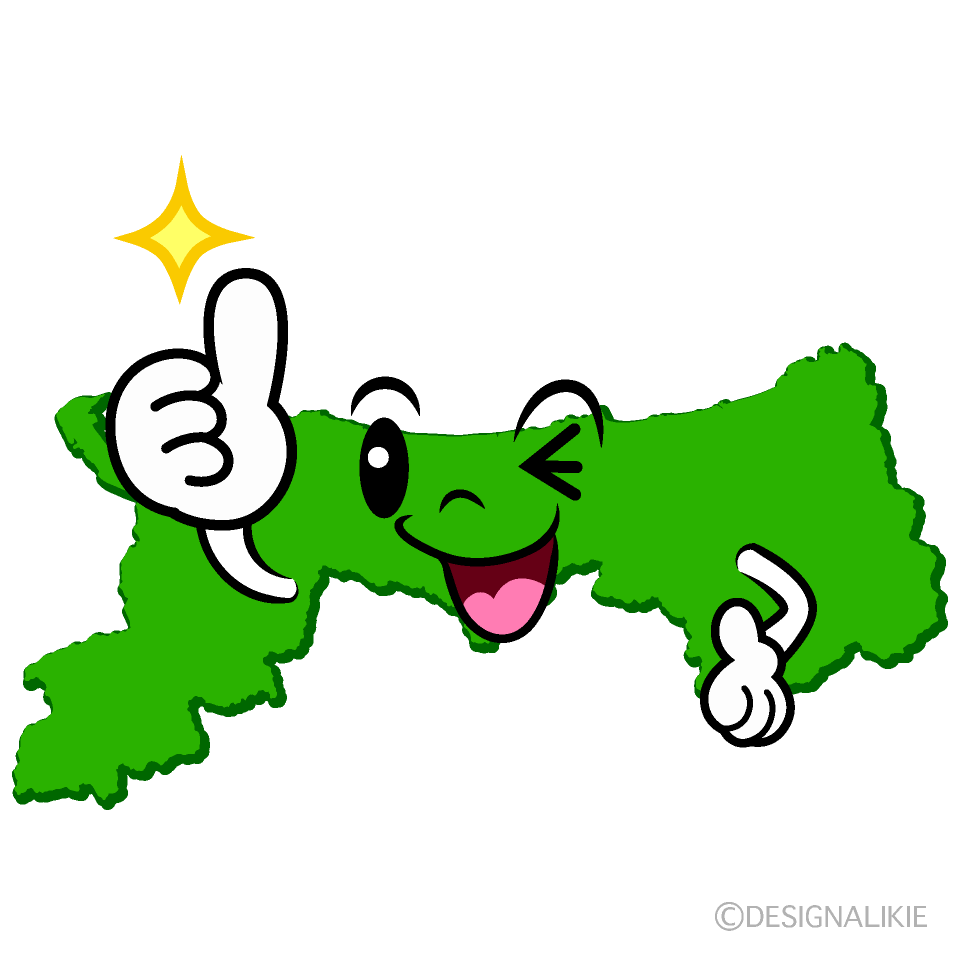 Cute Thumbs-up Tottori Prefecture Clipart
