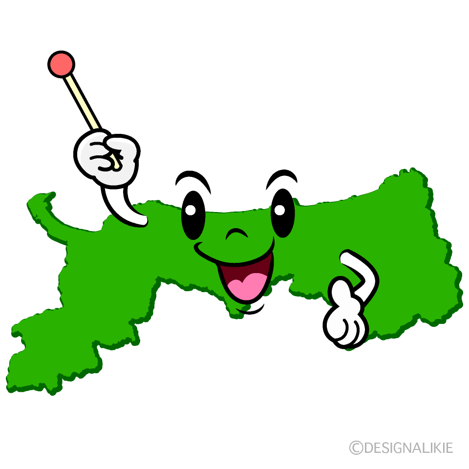 かわいい話す鳥取県イラスト