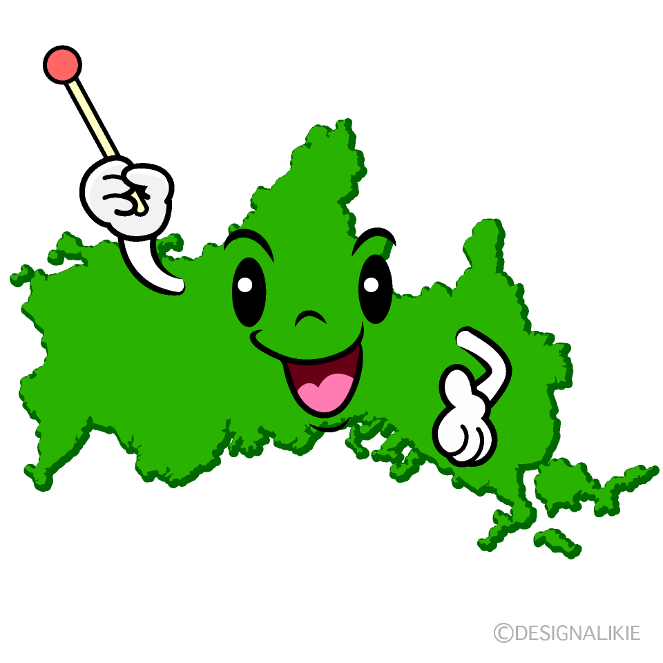 かわいい話す山口県イラスト