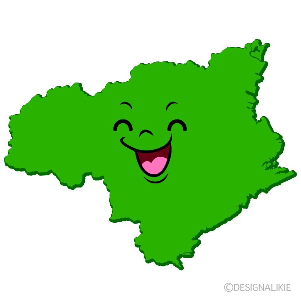 Cute Smiling Tokushima Prefecture Clipart
