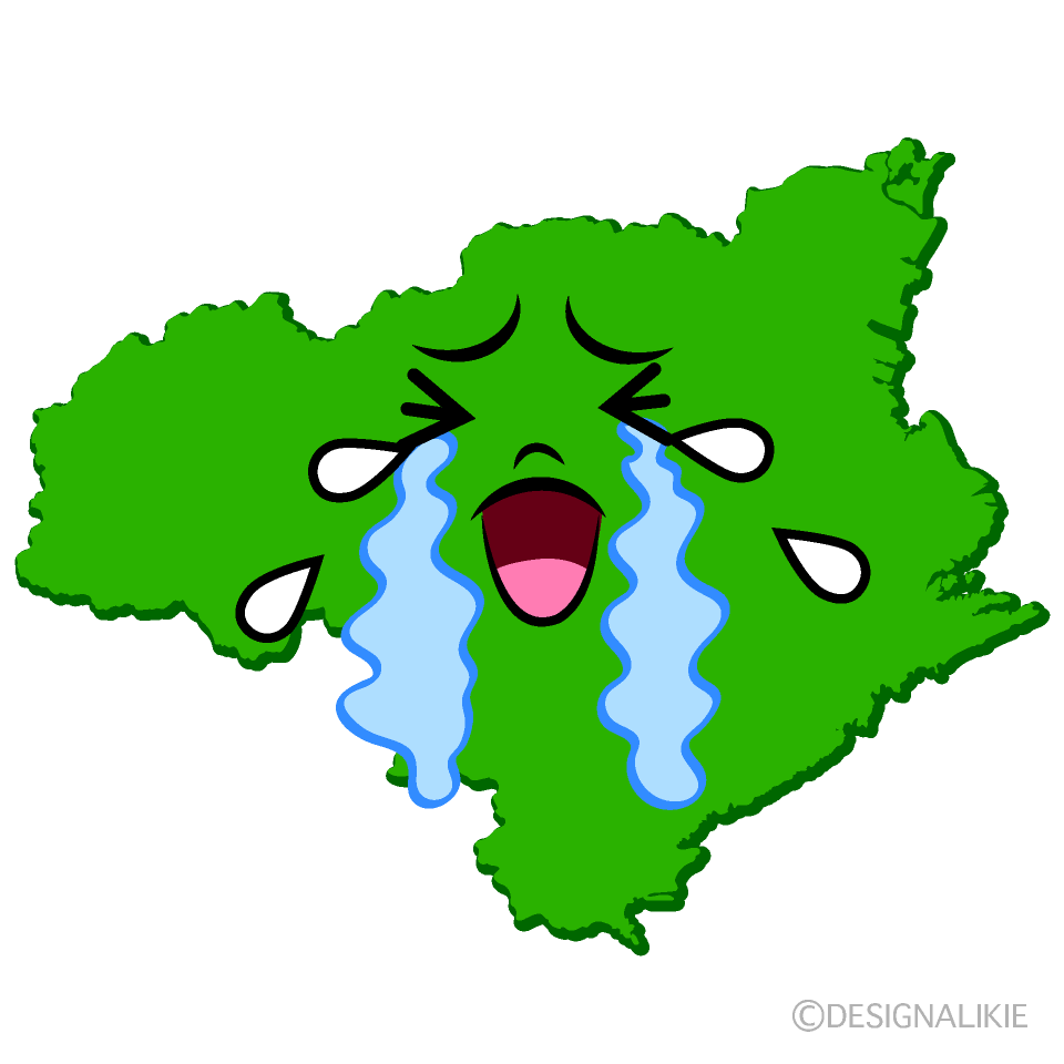 Cute Crying Tokushima Prefecture Clipart