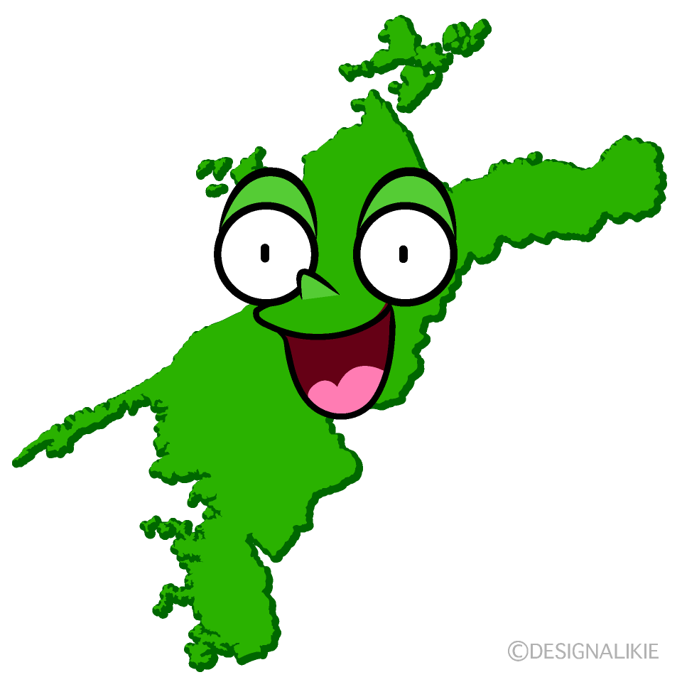かわいい驚く愛媛県イラスト