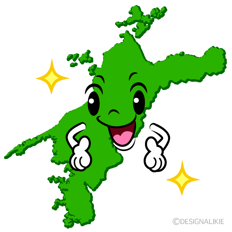 かわいい煌く愛媛県イラスト