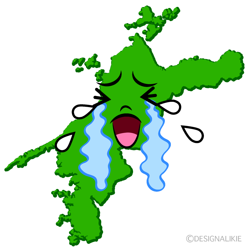 かわいい泣く愛媛県イラスト