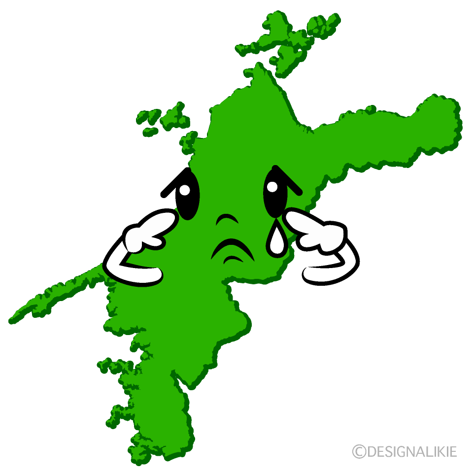 かわいい悲しい愛媛県イラスト
