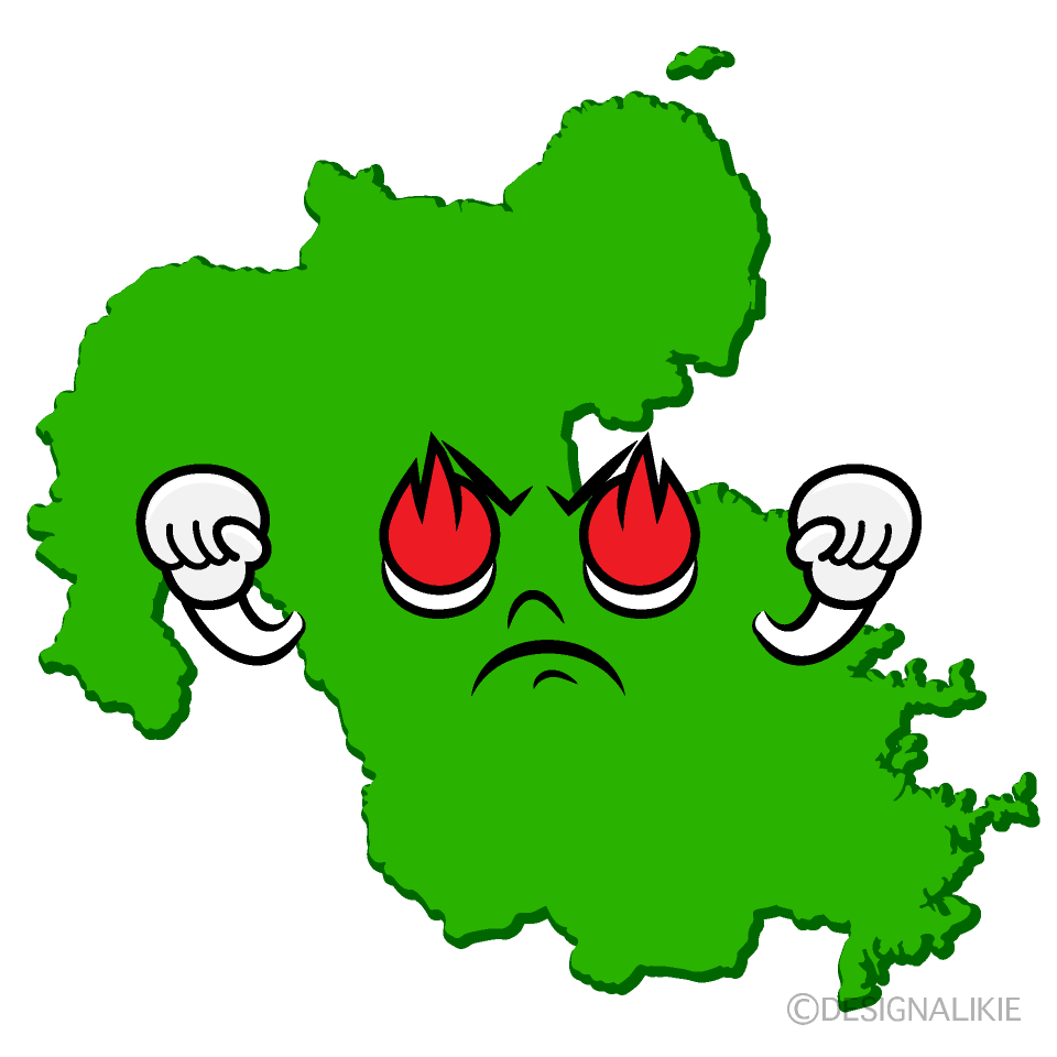かわいい熱意の大分県イラスト