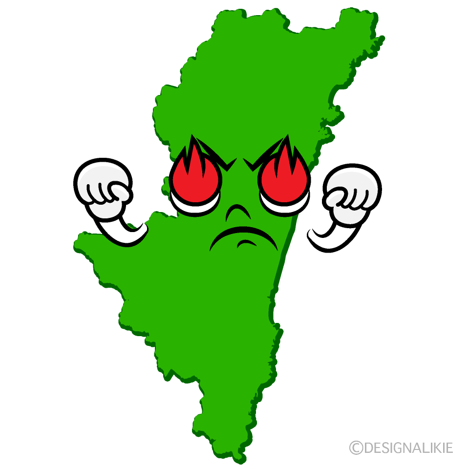かわいい熱意の宮崎県イラスト