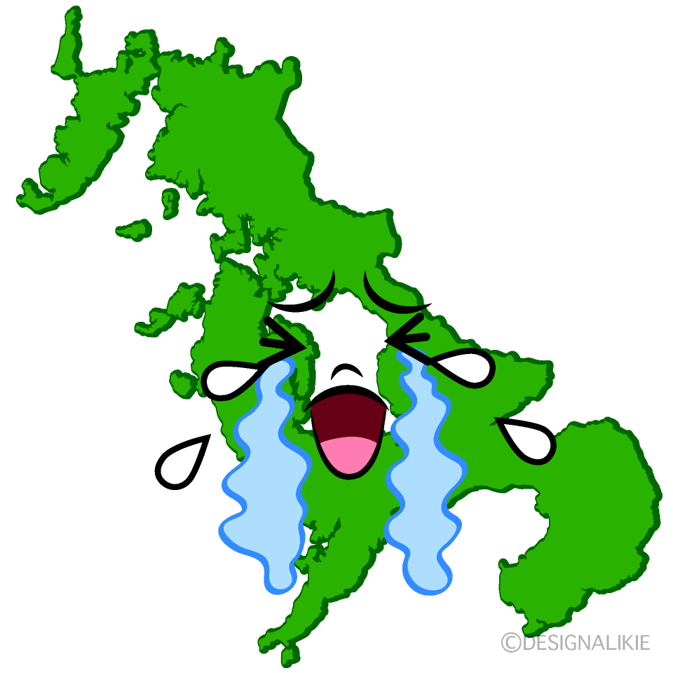 かわいい泣く長崎県イラスト
