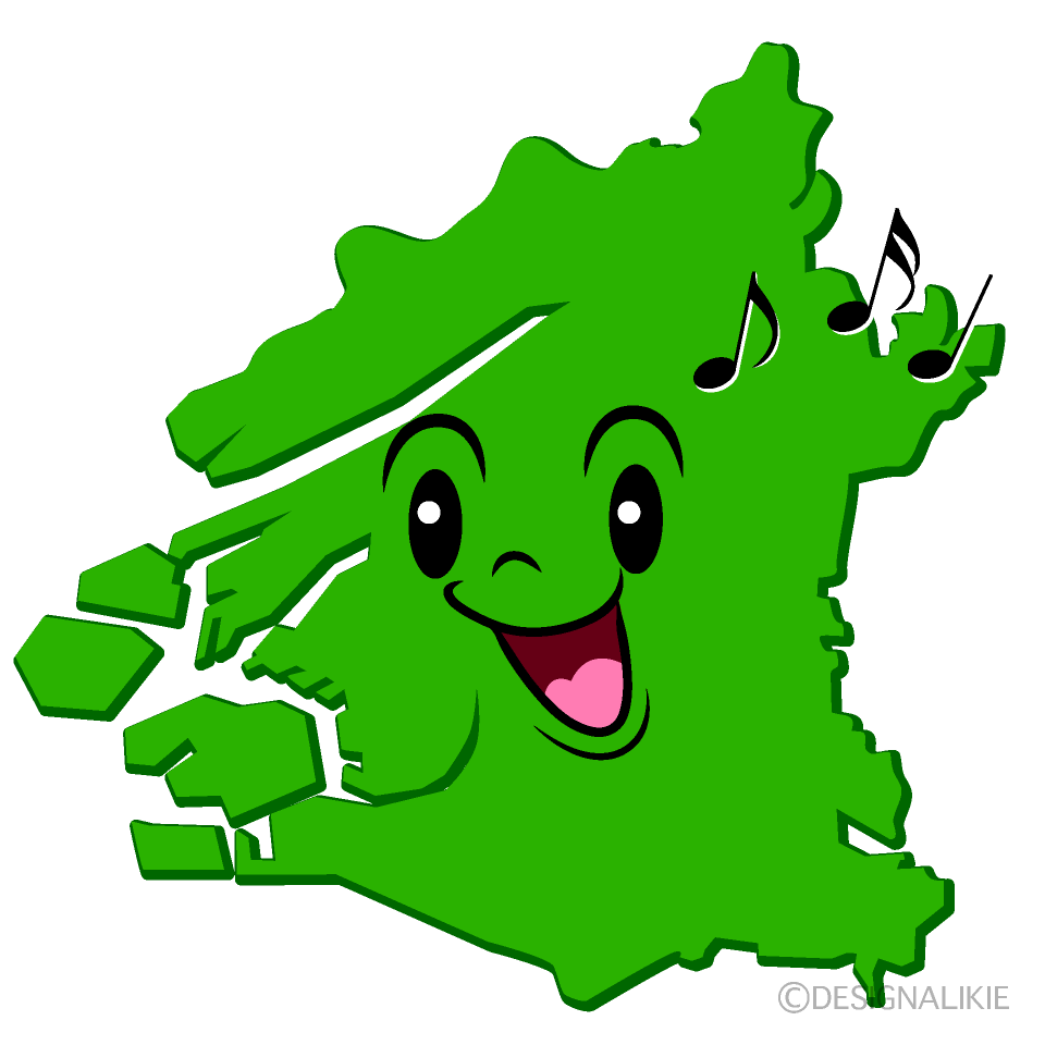 かわいい歌う大阪市イラスト