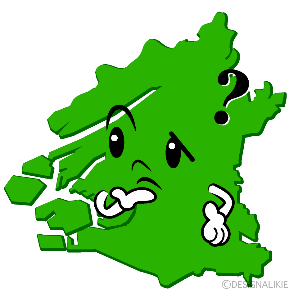 かわいい考える大阪市イラスト
