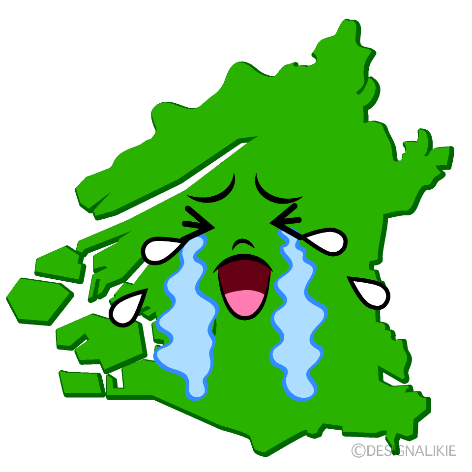かわいい泣く大阪市イラスト
