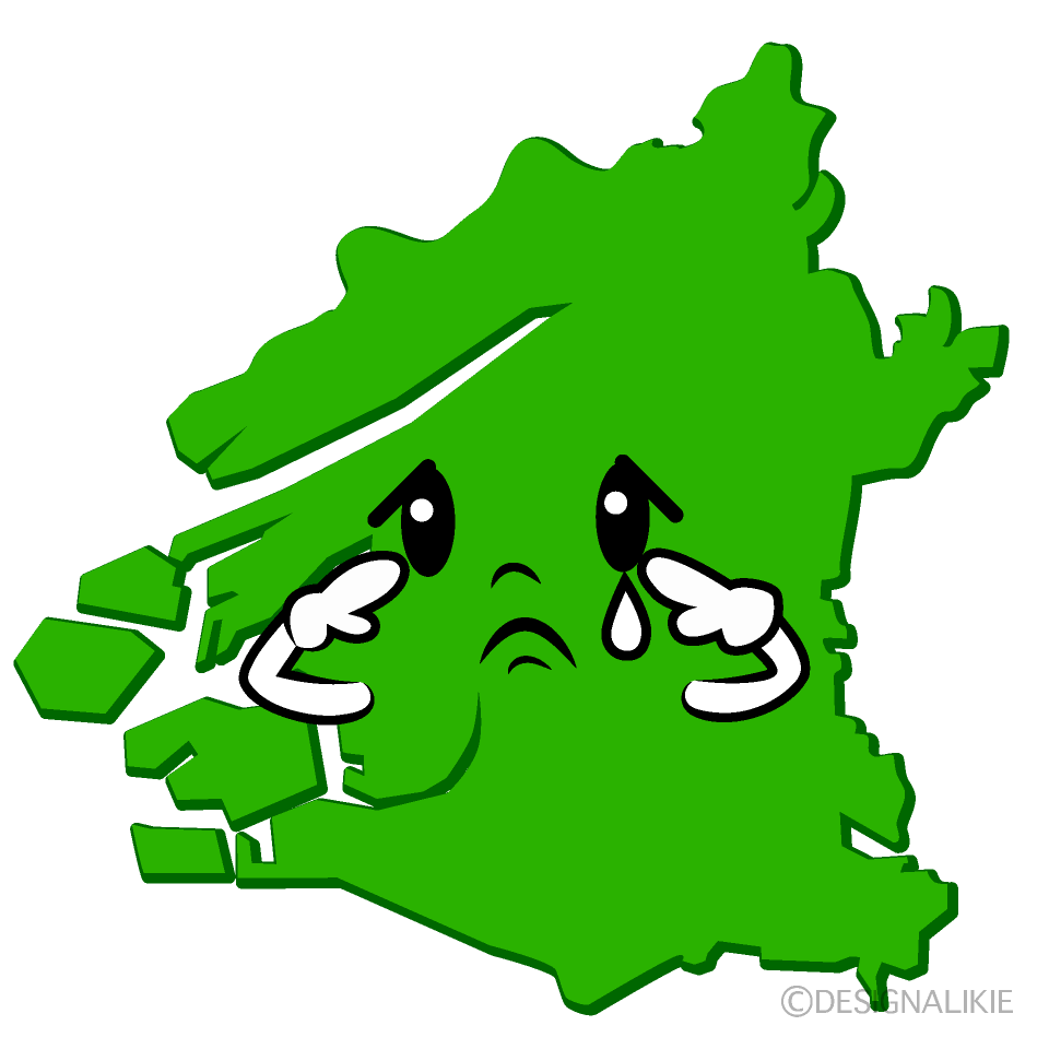 かわいい悲しい大阪市イラスト