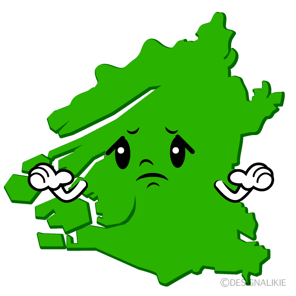 かわいい困る大阪市イラスト