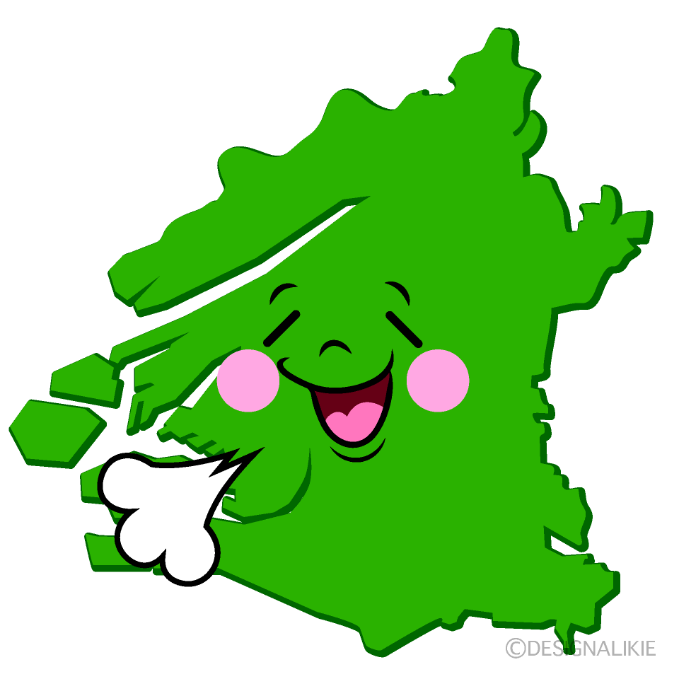 かわいいリラックスする大阪市イラスト