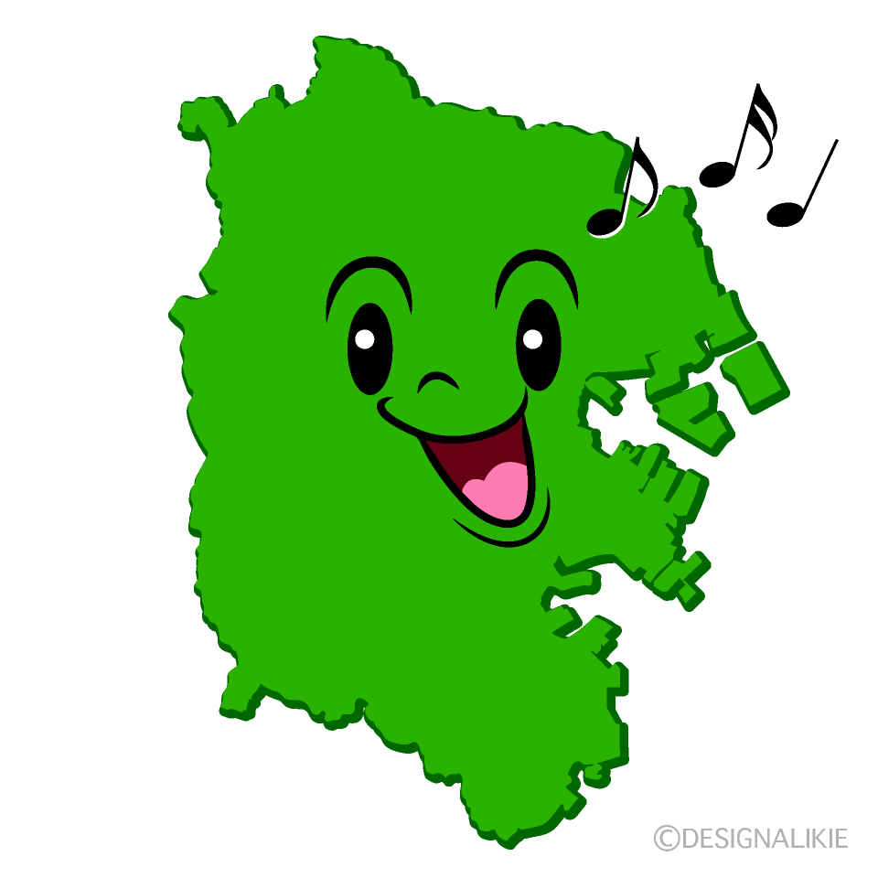 かわいい歌う横浜市イラスト