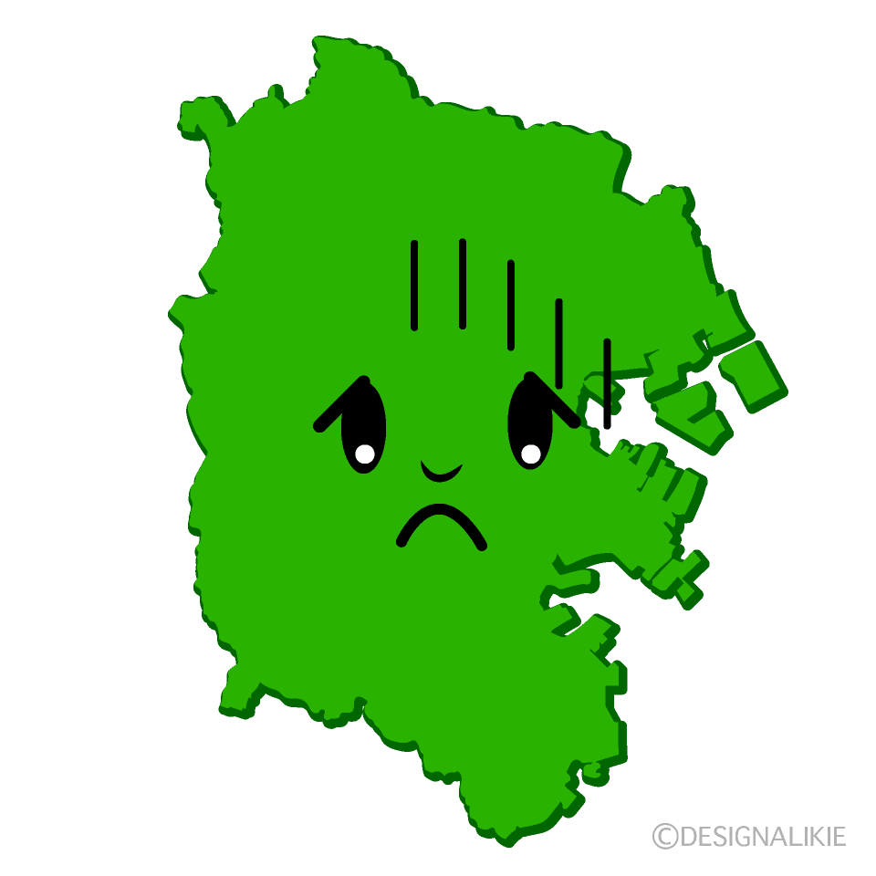 かわいい落ち込む横浜市イラスト