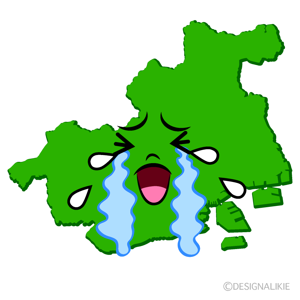 かわいい泣く神戸市イラスト