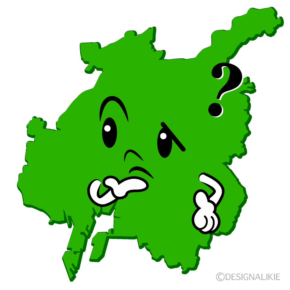かわいい考える名古屋市イラスト
