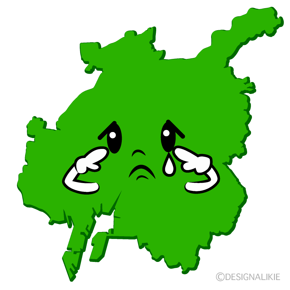かわいい悲しい名古屋市イラスト