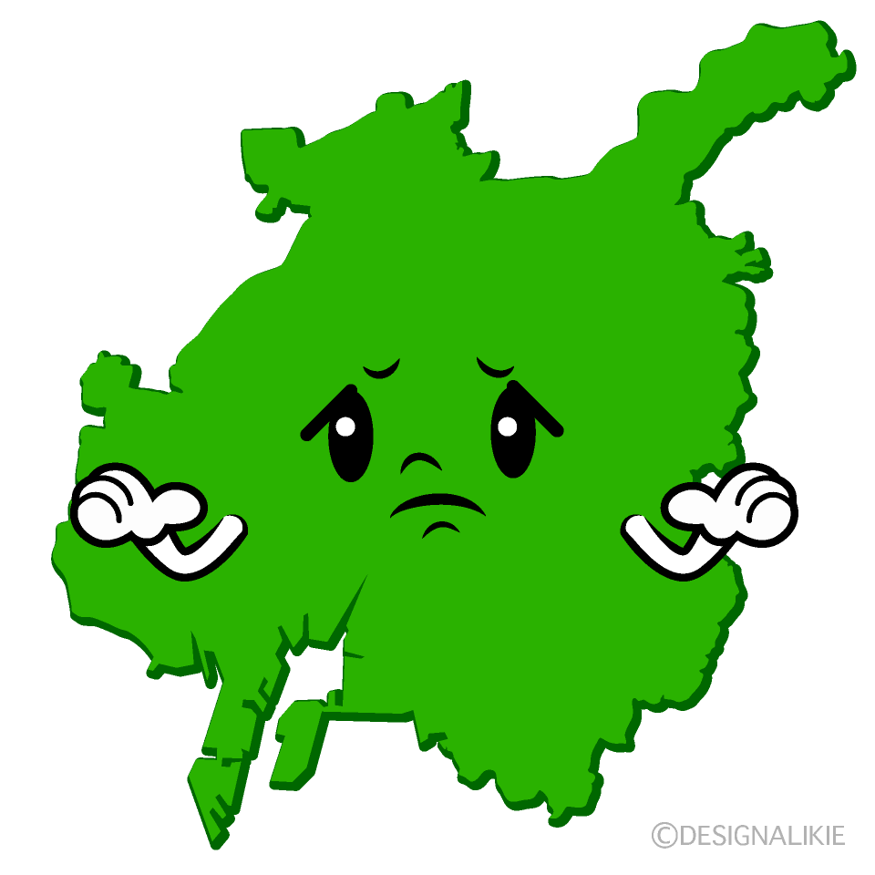 かわいい困る名古屋市イラスト