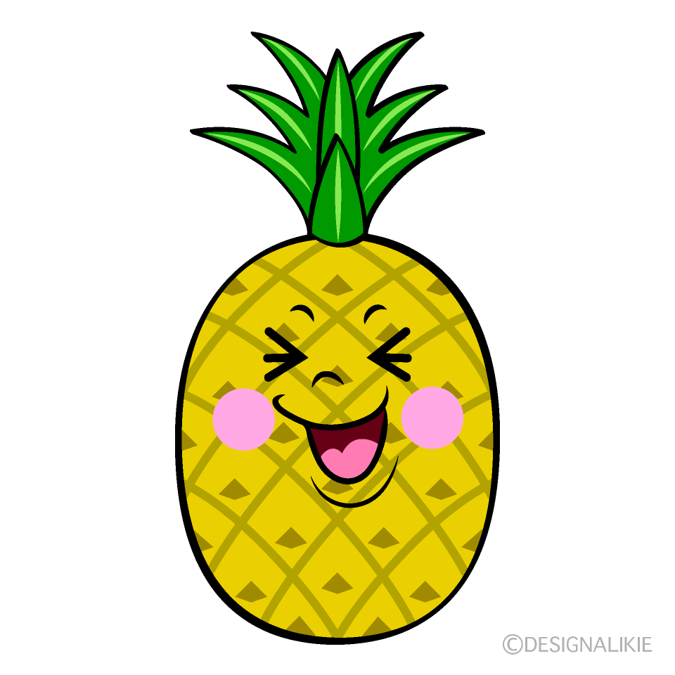 Cute Laughing Pineapple Clipart