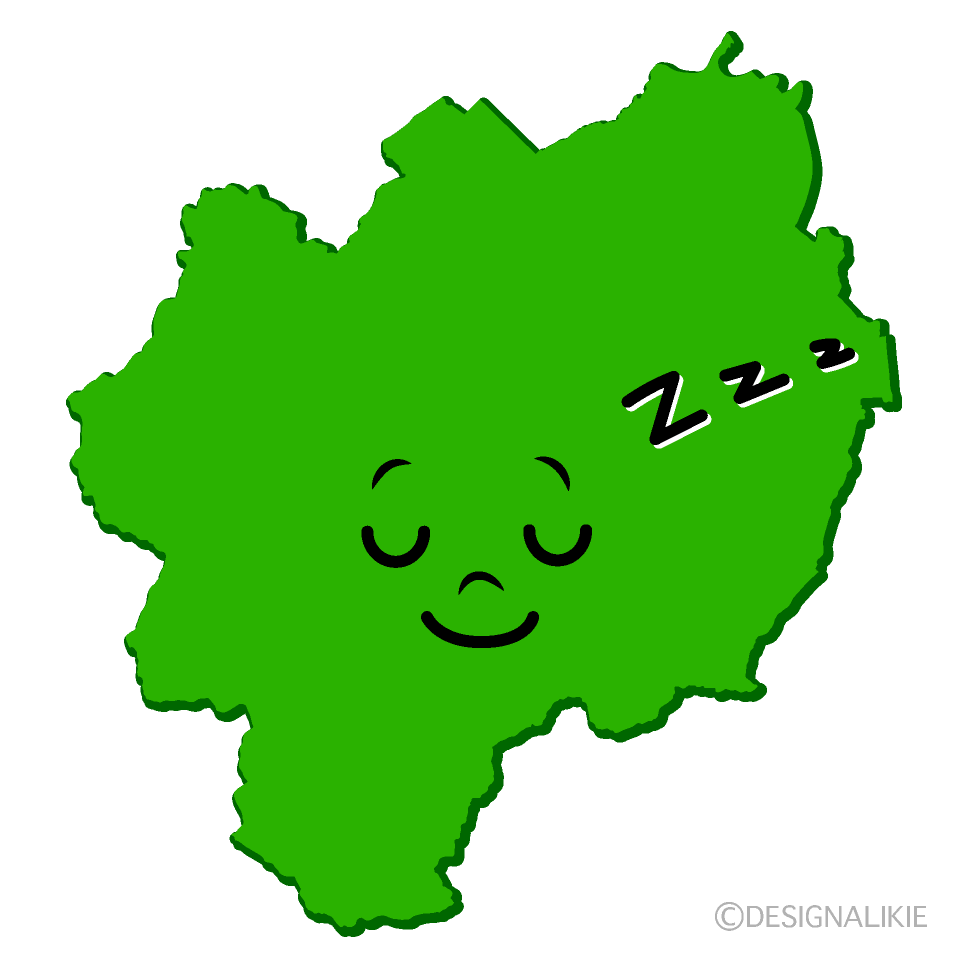 かわいい寝る札幌市イラスト