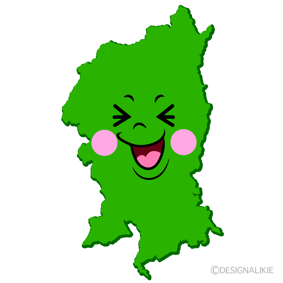 かわいい笑う京都市イラスト