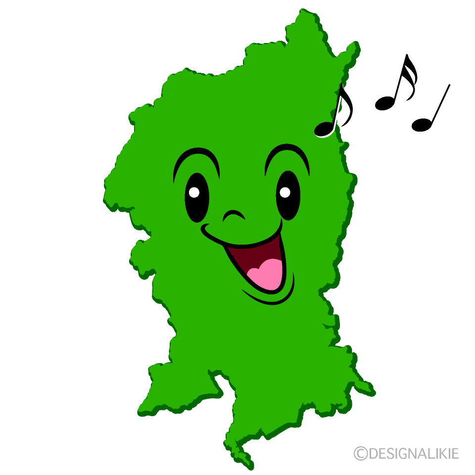 かわいい歌う京都市イラスト