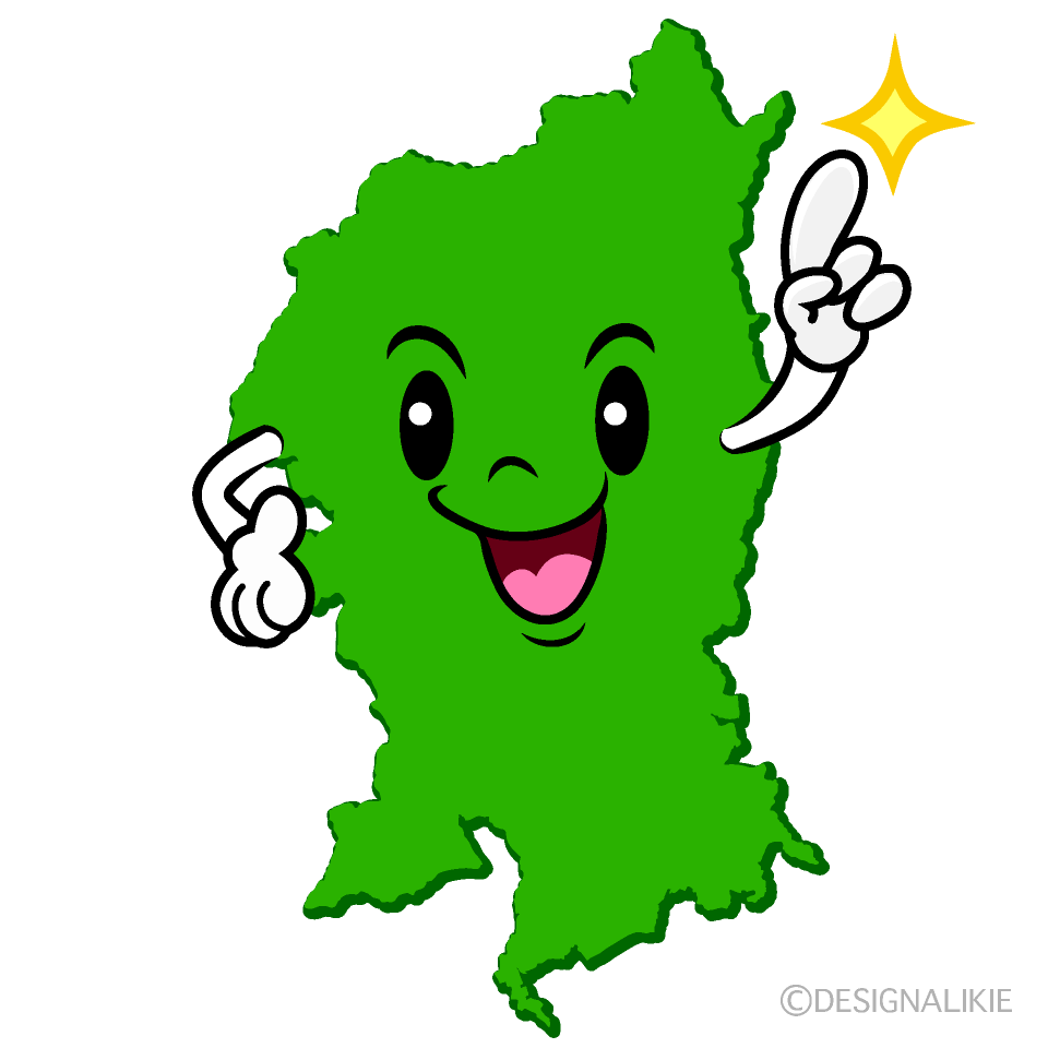 かわいい指差す京都市イラスト
