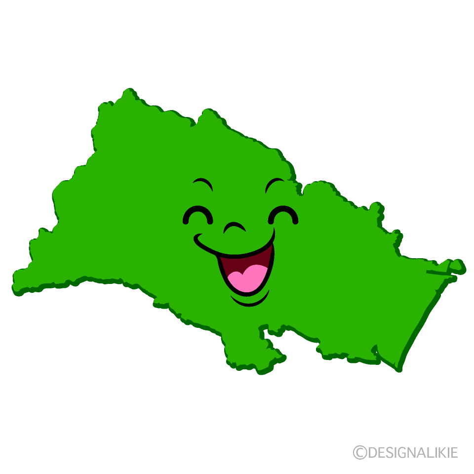 かわいい笑顔の仙台市イラスト