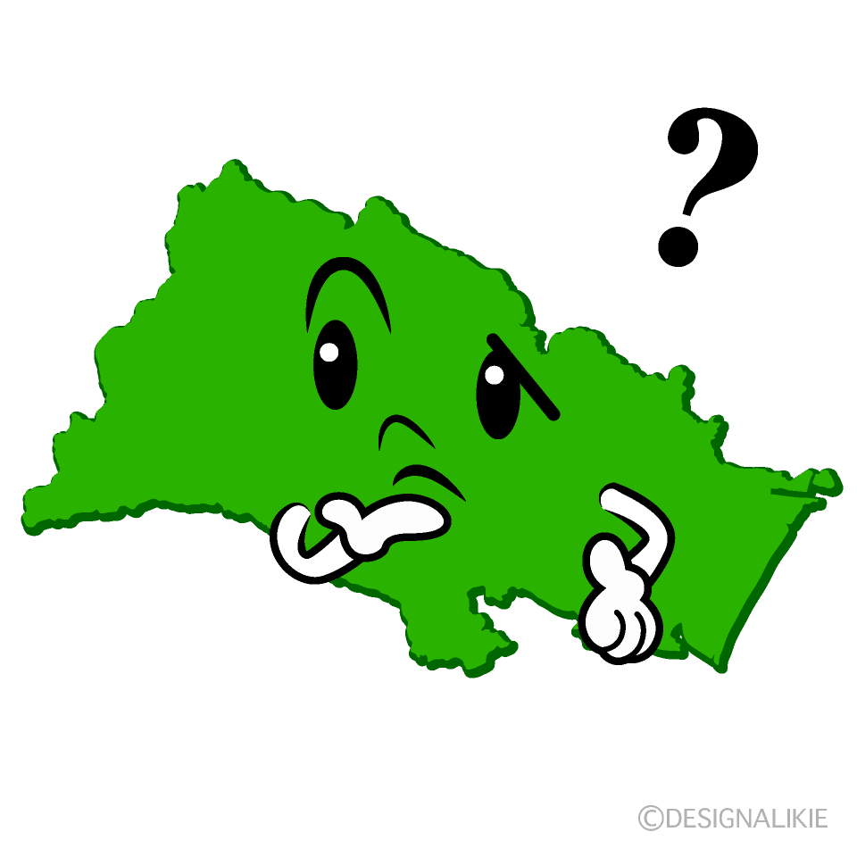 かわいい考える仙台市イラスト