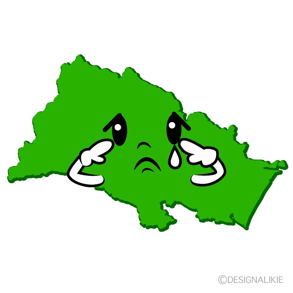 かわいい悲しい仙台市イラスト
