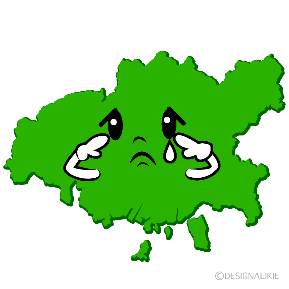 かわいい悲しい広島市イラスト